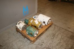 Pallet of Assorted Motors, Horsepower Ranging from 1-10 hp, Manufacturers by Dayton & Baldor (5-Pce.