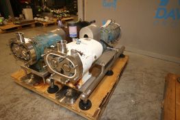 Alpha Laval 10 hp Positive Displacement Pump, Pump Type: SX5/082, S/N 870289, with Aprox. 2-1/2"
