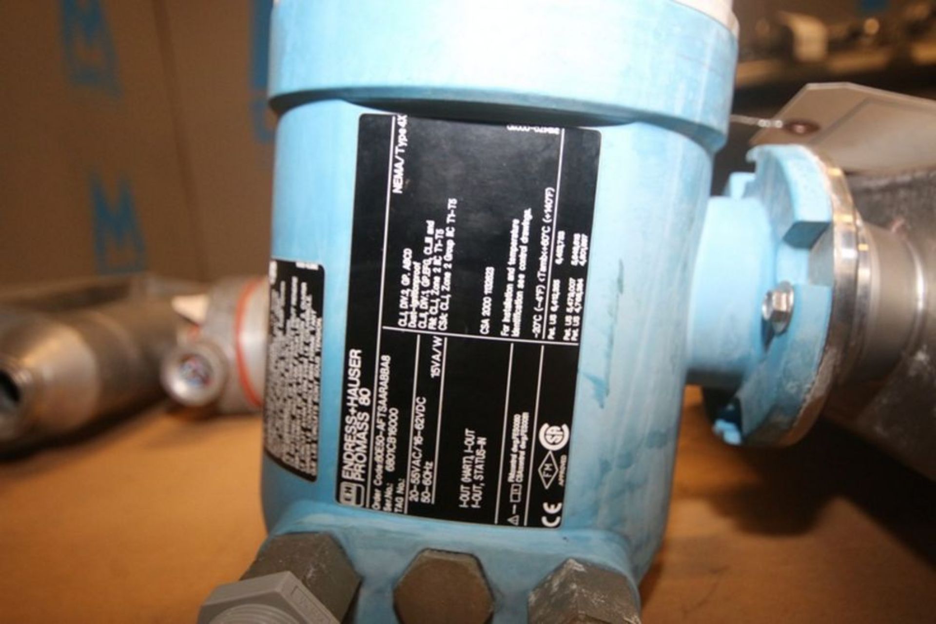 Endress+Hauser Flow Meter, M/N PROMASS 80, Order Code: 80E50-AFTSAARABBA8, with Aprox. 2" Clamp Type - Image 3 of 5