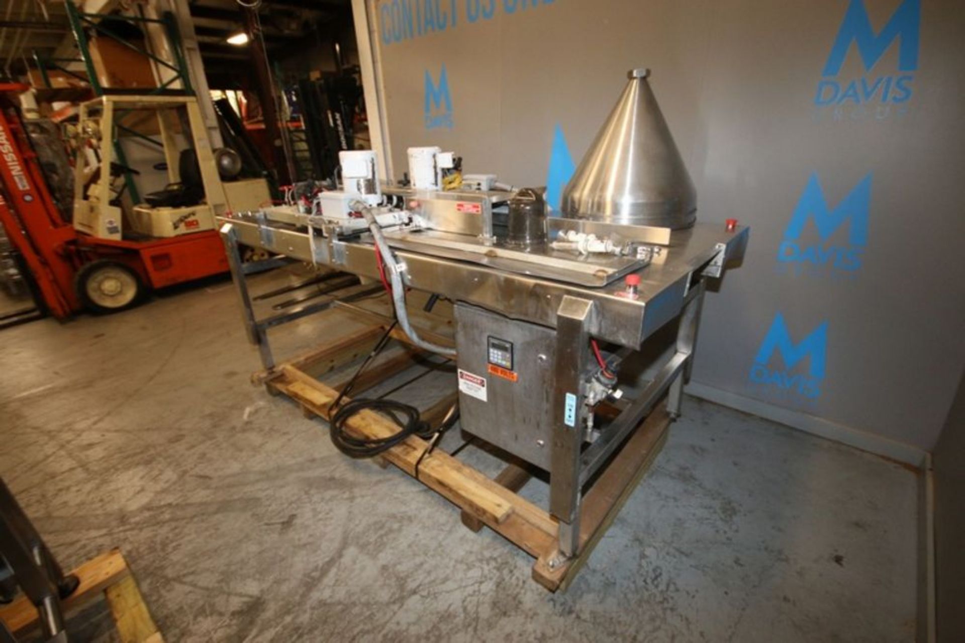 Dual Blade Garlic Slicer/Depositor, with (2) Baldor 1/2 hp Motors, 480 Volts, Mounted on S/S - Image 2 of 13