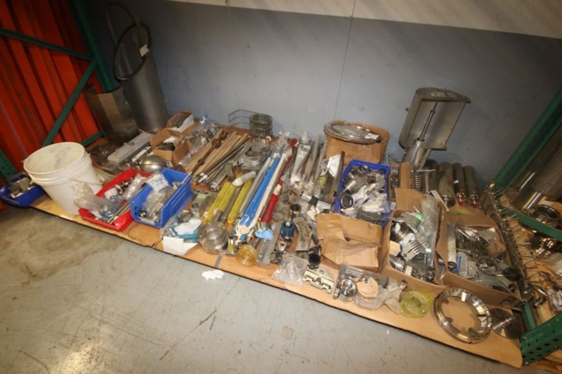 Lot of Assorted S/S Parts & Fittings, Includes S/S Drive Shafts, S/S Fittings, S/S Sprockets, S/S