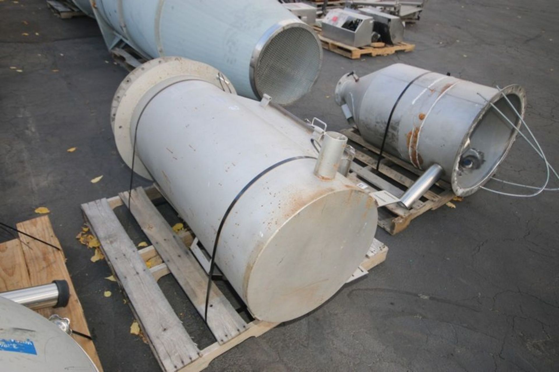 S/S Incline Cone Filter,Aprox. 11' L x 30" Dia., with (2) Supporting Components with Man Doors ( - Image 10 of 15