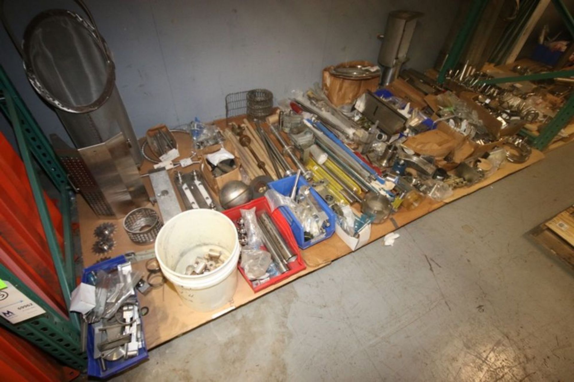 Lot of Assorted S/S Parts & Fittings, Includes S/S Drive Shafts, S/S Fittings, S/S Sprockets, S/S - Image 2 of 9