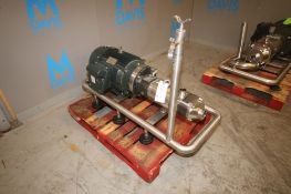 Axiflow 15 hp STS Pump, with Twin Screw Design, Aprox. 2" & 3" Clamp Type S/S Head, 1175 RPM, 230/