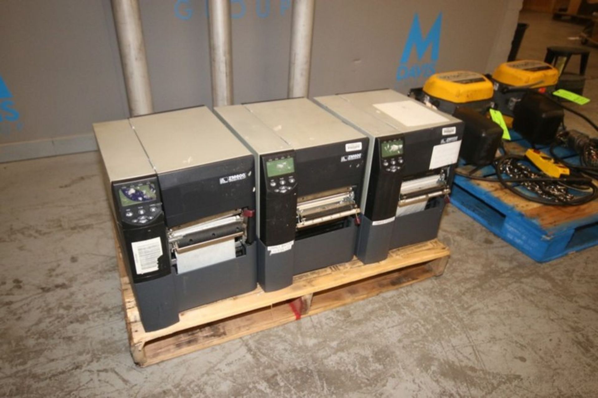 Zebra Printers, M/N ZM600, with (3) S/S Stands Aprox. 50" H(IN#71029)(LOCATED AT MDG AUCTION - Image 3 of 8