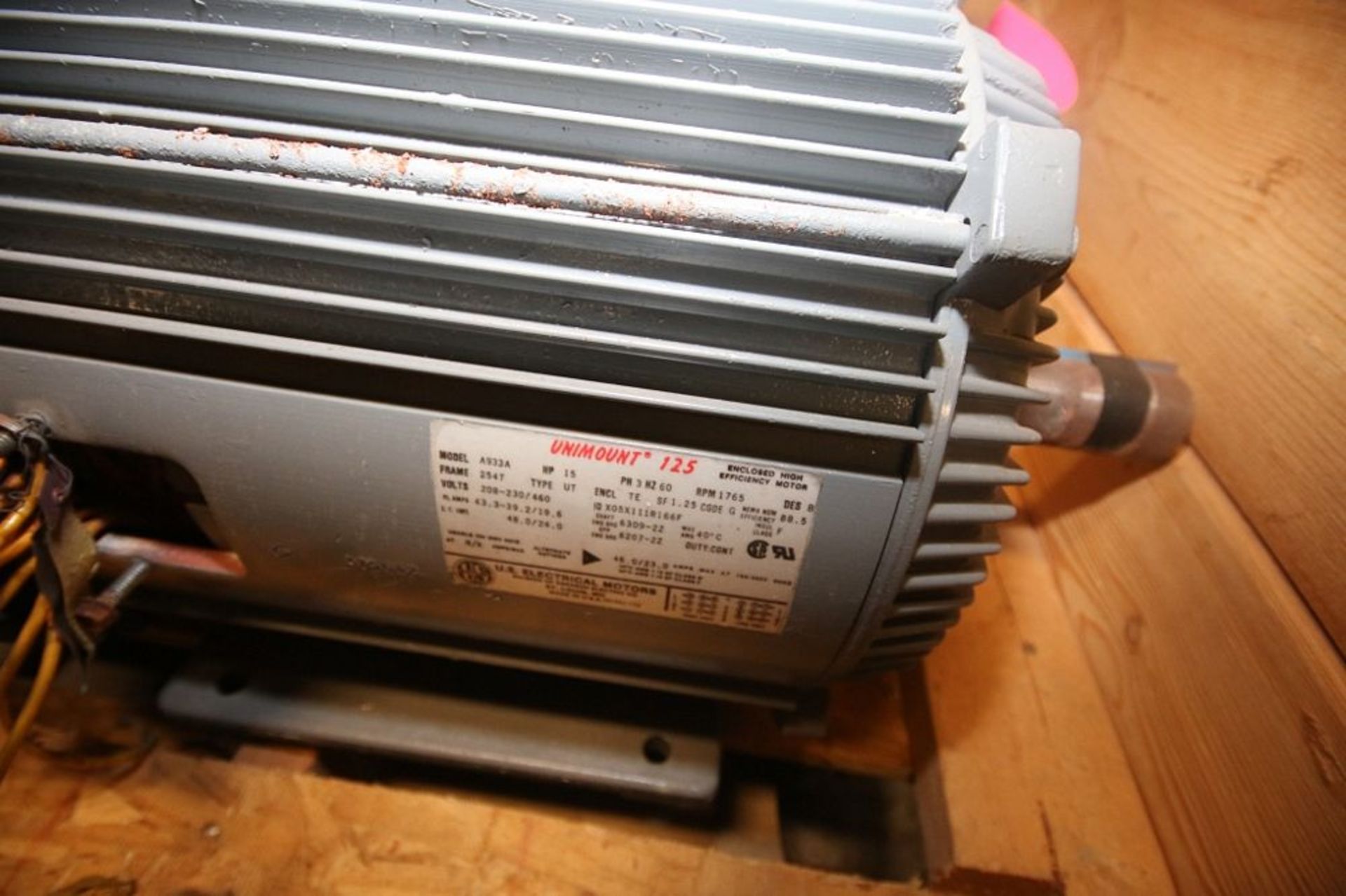 Unimount 15 hp Motor, 1765 RPM, 208-233/460 Volts, 3 Phase (INV#66871) (Located at the MDG Auction - Image 3 of 4