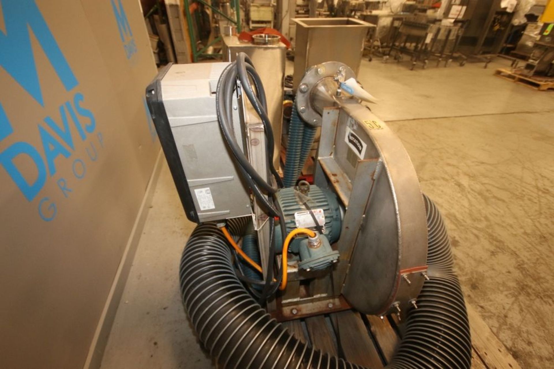 5 hp S/S Rotary Blower, with Reliance 343 RPM Motor, with E-Trac AC Inverter, with Tubing (INV# - Image 3 of 6