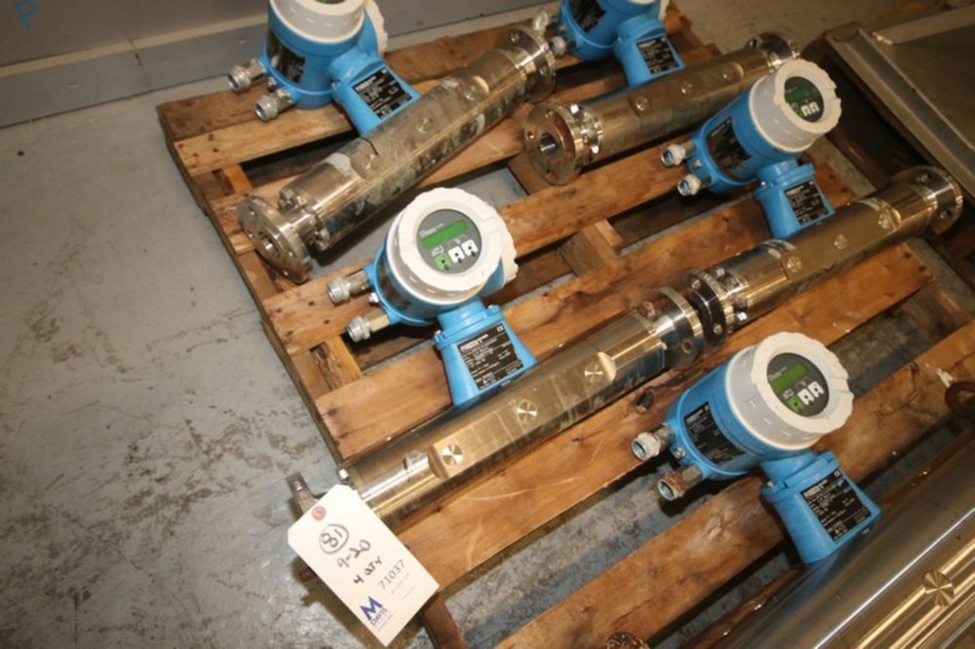 Endress+Hauser PROMASS S/S Flow Meters, Order Code: 63MT80-SAA00A25B1W, with 3" S/S Bolt Type - Image 7 of 15