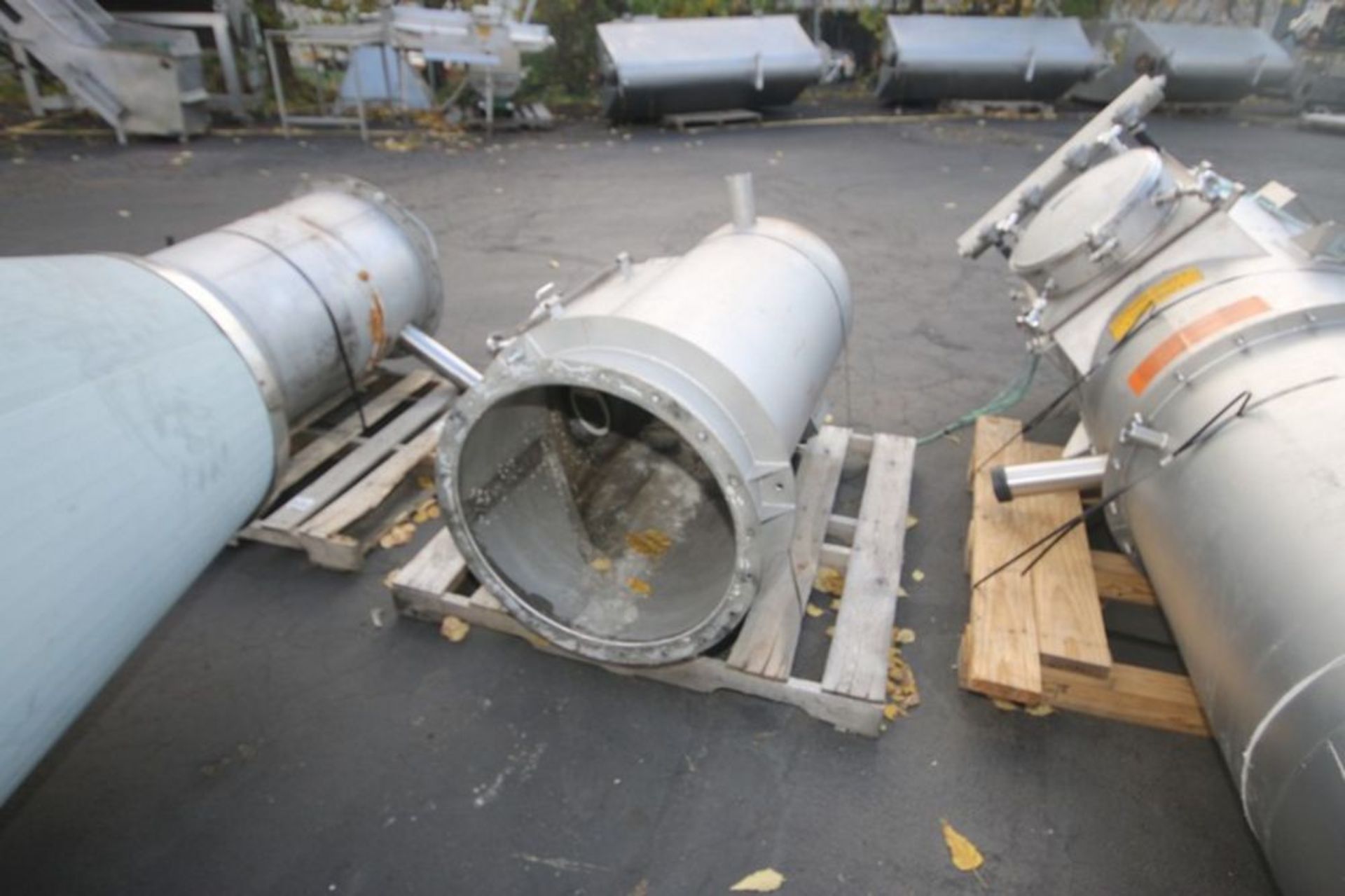 S/S Incline Cone Filter,Aprox. 11' L x 30" Dia., with (2) Supporting Components with Man Doors ( - Image 11 of 15