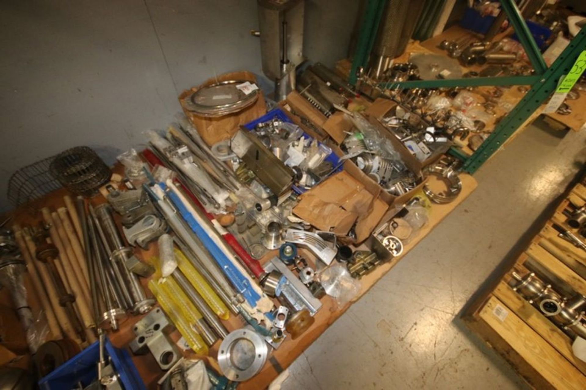 Lot of Assorted S/S Parts & Fittings, Includes S/S Drive Shafts, S/S Fittings, S/S Sprockets, S/S - Image 6 of 9