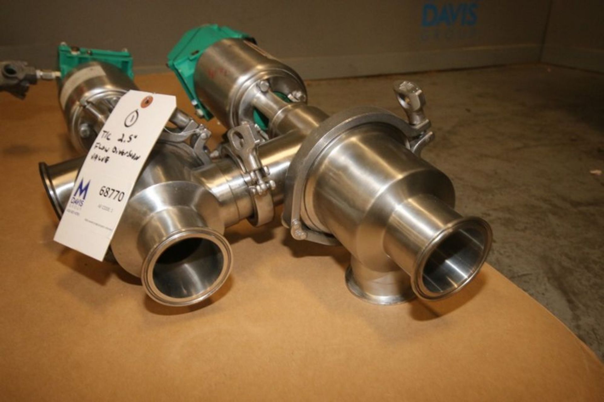 Tri-Clover 2.5" S/S Flow Diversion Valve, M/N 762TR-227M-2-1/2-316L-1-2 (INV#68770) (Located at - Image 4 of 7