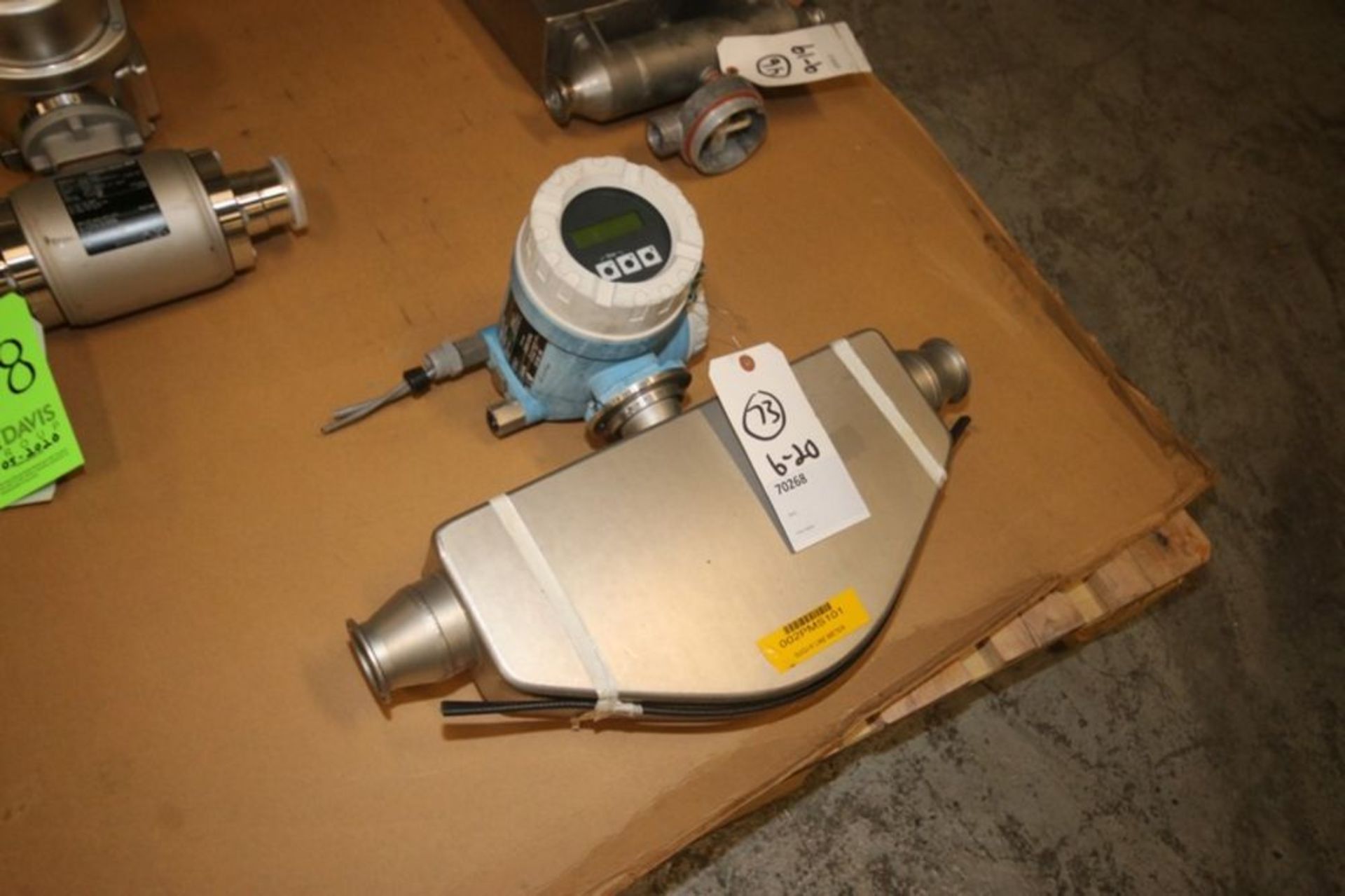 Endress+Hauser Flow Meter, M/N PROMASS 80, Order Code: 80E50-AFTSAARABBA8, with Aprox. 2" Clamp Type