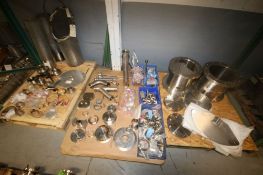 Lot of Assorted Parts & S/S Valving, Includes S/S Butterfly Valves, S/S Flanges, S/S Pump Parts,