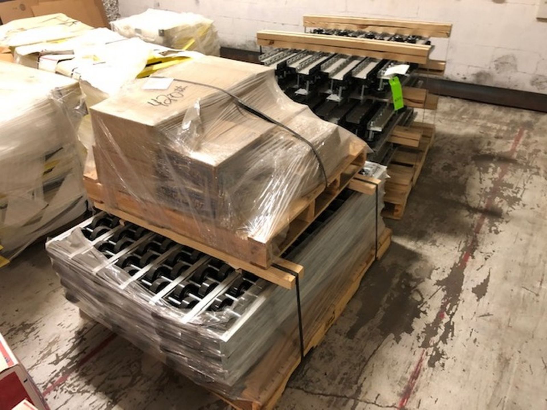 NEW Straight Runs of Rollers for Freezer Rack, Aprox. 112" L x 4" W (LOCATED IN DALLAS, TX) ( - Image 2 of 4