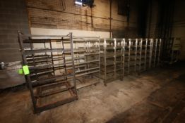 Smoker Racks, Overall Dims.: Aprox. 46" L x 39-1/2" W x 70-1/2" H, Some with Wire Shelving & Some