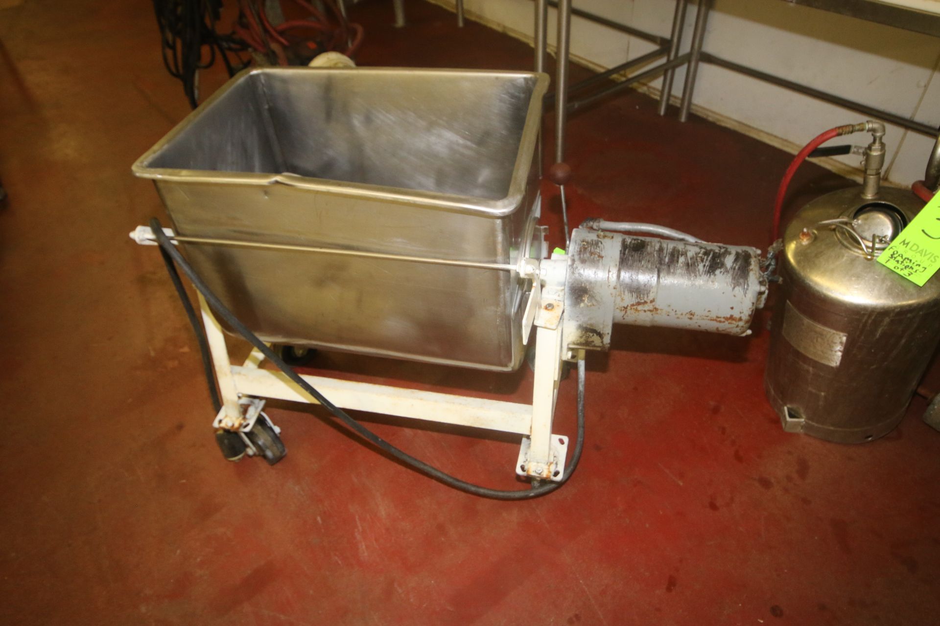 S/S Paddle Blender, Compartment Dims.: Aprox. 23-1/2" L x 16" W x 20" Deep, with Hydraulic Motor, - Image 12 of 14
