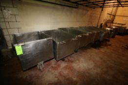 S/S Portable Totes with Assorted S/S Molds, Tote Dims.: Aprox. 53" L x 31" W x 39" H (Located on 1st