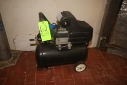 Portable Air Compressor, with Horizontal Receiver, Mounted on Wheels (Located on 1st Floor--McKees