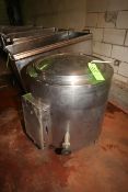 Groen 30 Gal. S/S Kettle, M/N AE1-30, S/N124 J, MAX. W.P. 30 PSI @ 300 F, with S/S Hinge Lid,