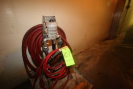 Dosatron Water Valve, Mounted on S/S Cart, with Hoses (Located on Basement Floor--McKees Rocks,