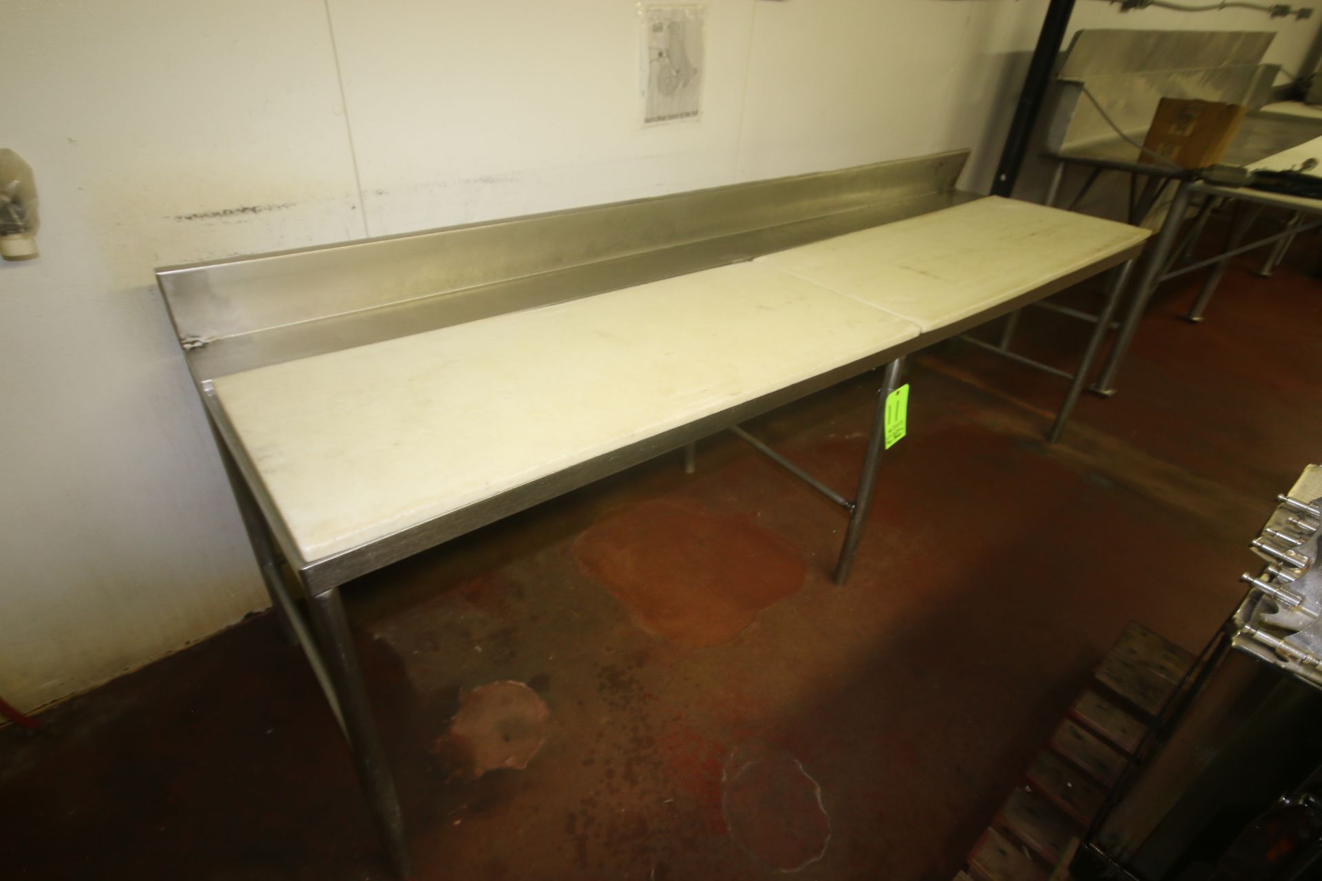 S/S Cutting Board Top Tables, Overall Dims.: Aprox. 60" L x 30" W x 40" H, with (2) Cutting Board