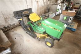 John Deere Sit-Down Lawn Mower, M/N Hydro 185, with Rear Collection Bag, with Bottom Blade