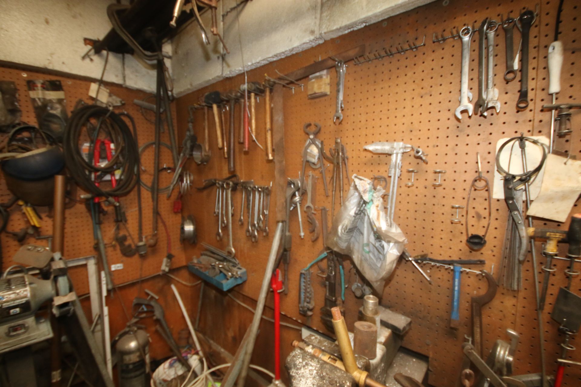 Large Assortment of Hand Tools, Includes Wrenches, Screw Drivers, Hammers, Saws, Hydraulic Tubing, - Image 4 of 7