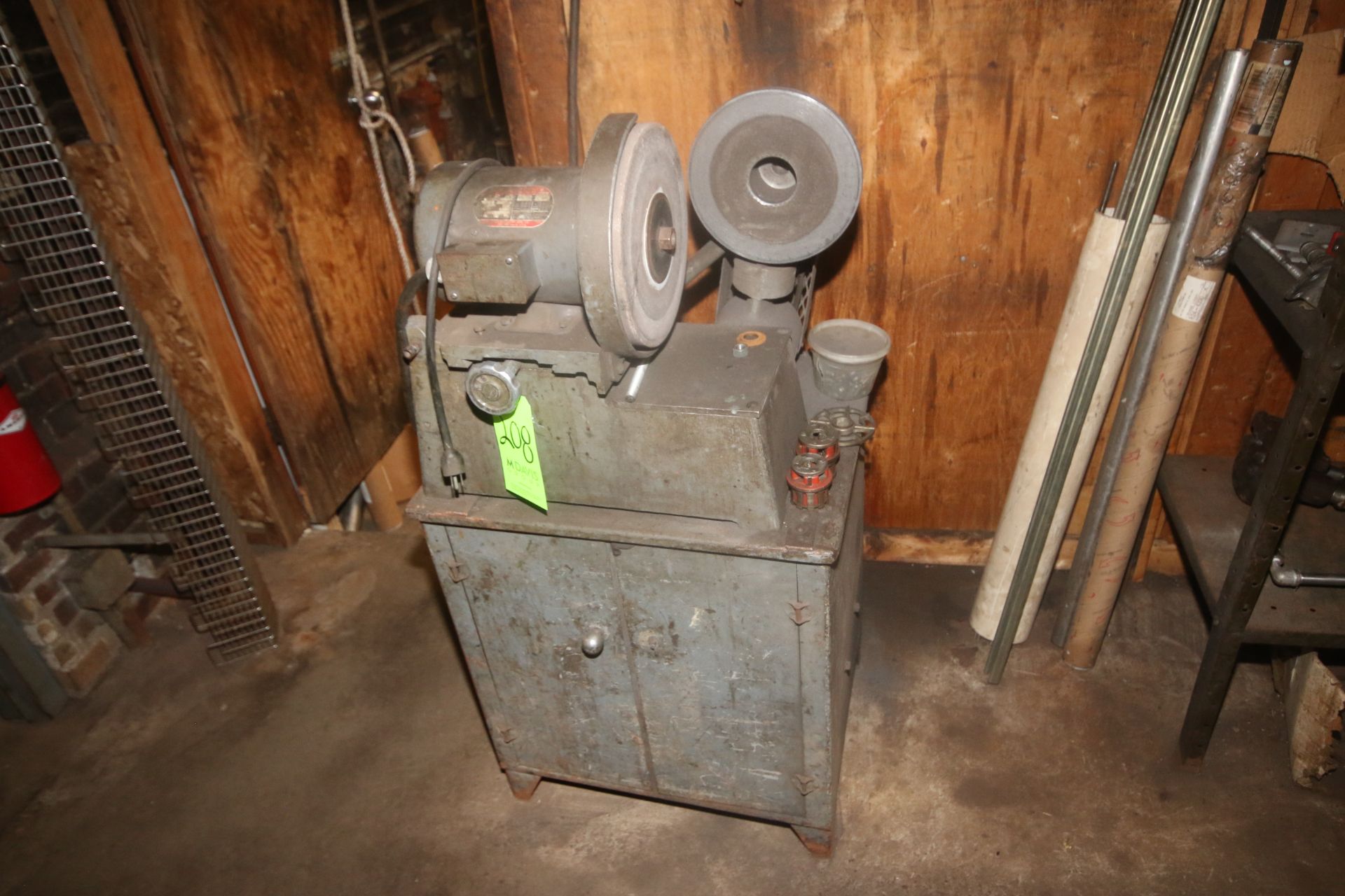 Electic Grinding Wheel, Mounted on Table with Aprox. 3 hp Motor (Located on 2nd Floor--McKees Rocks,