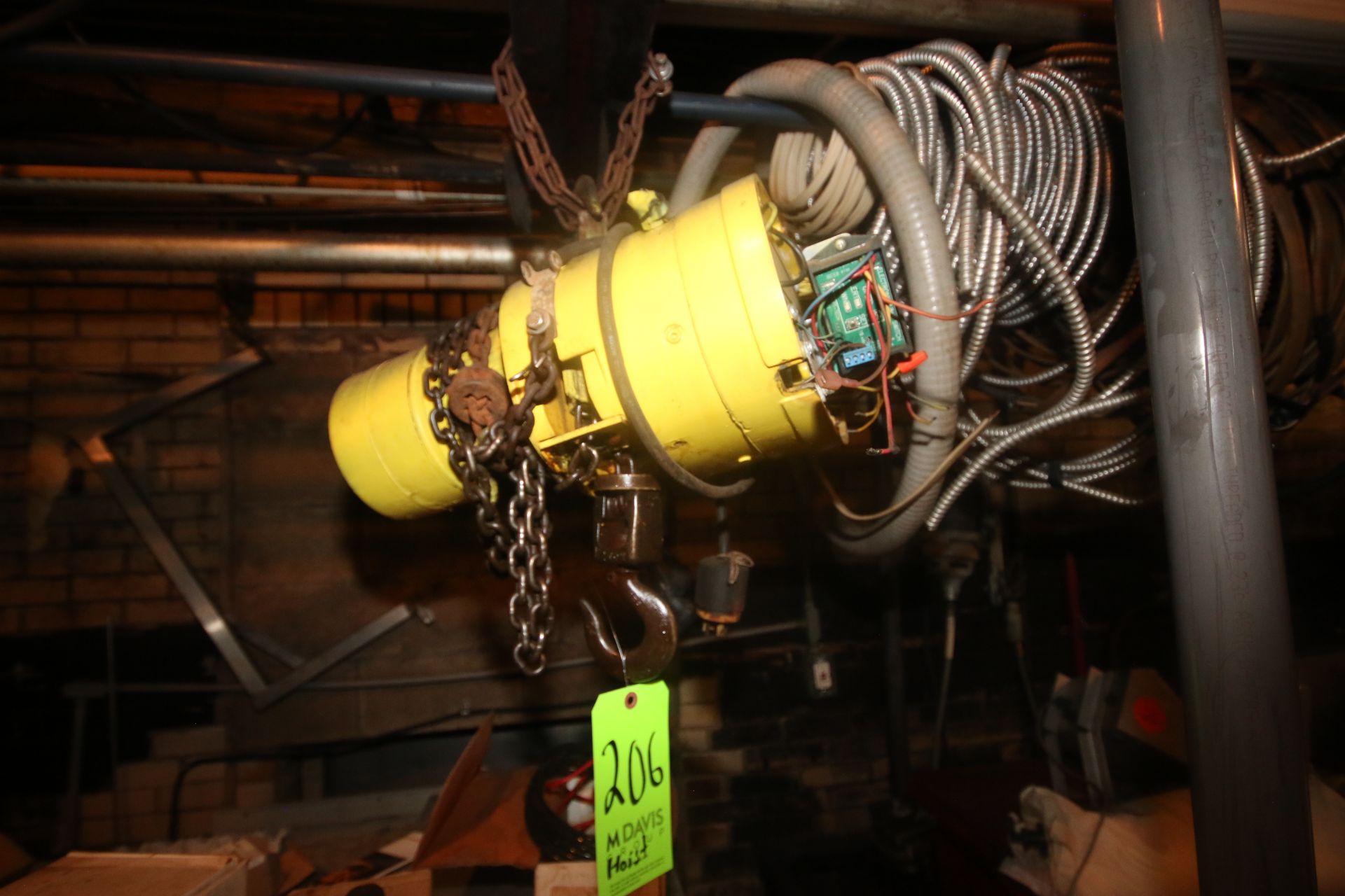 Electric Hoist, with Chain & Hook (Located on 2nd Floor--McKees Rocks, PA)(Rigging, Handling & - Image 2 of 2