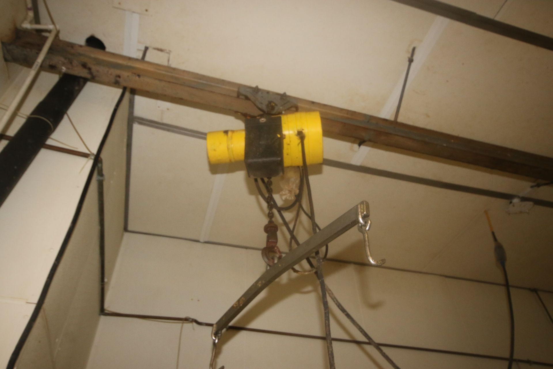 Aprox. 1 Ton Electric Hoist, with Cross Beam, with (1) S/S Hook Attachment, with Hand Controller ( - Image 2 of 2