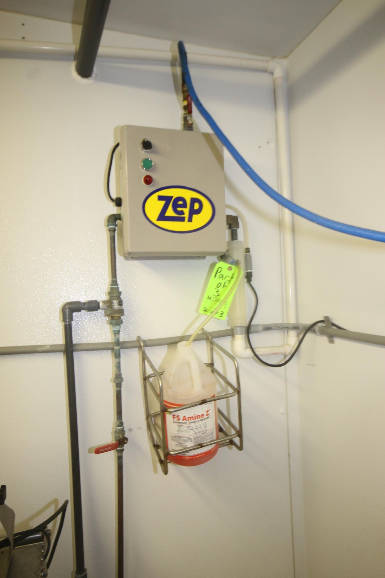 S/S Portable Foaming Station, with Hose, with (2) Zep Wall Mounted Foaming Stations, with Hose & - Image 4 of 6