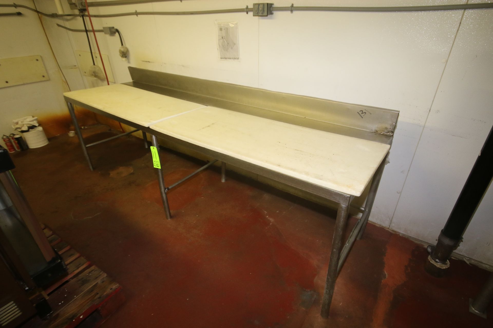 S/S Cutting Board Top Tables, Overall Dims.: Aprox. 60" L x 30" W x 40" H, with (2) Cutting Board - Image 2 of 2