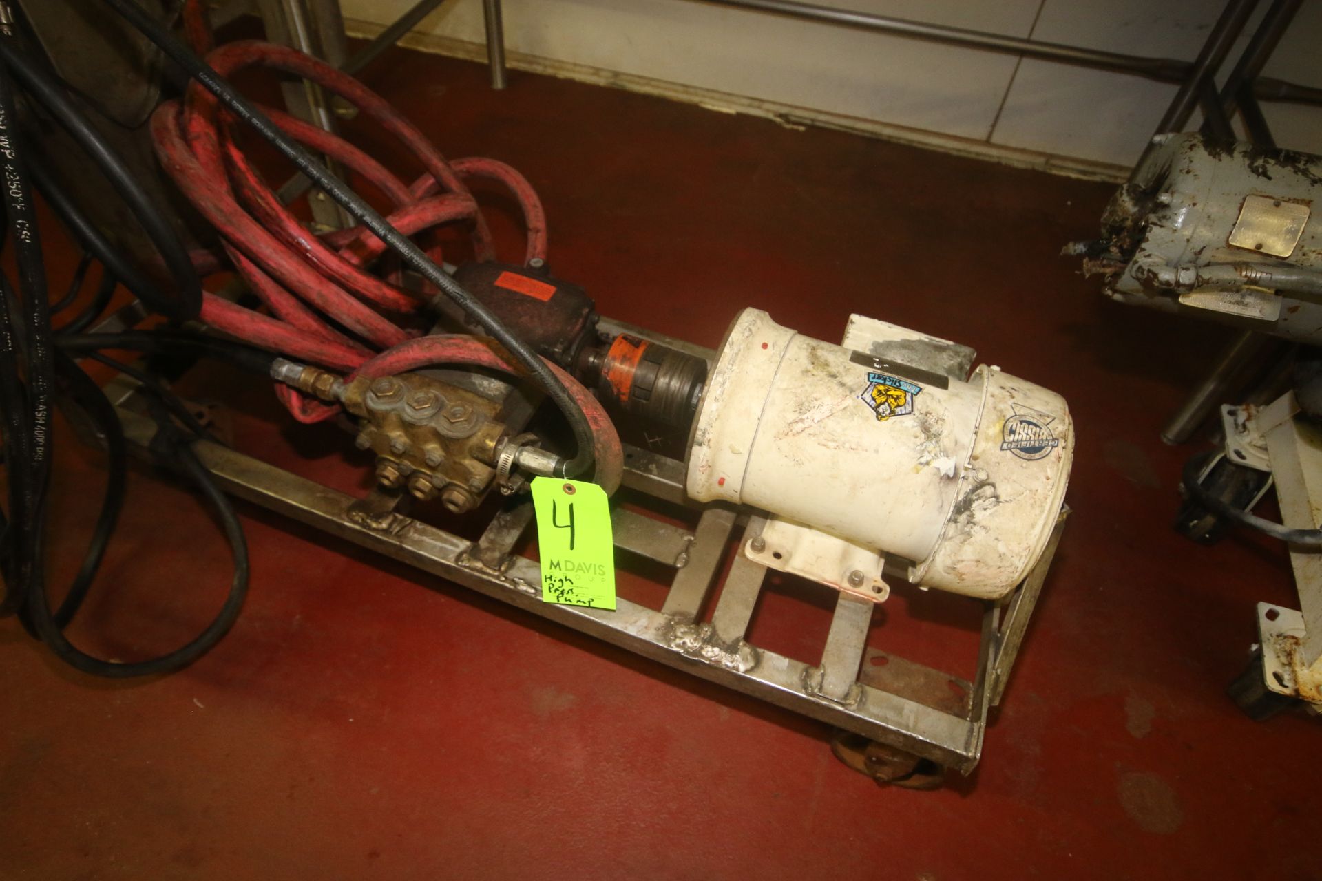 5 hp High Pressure Pump, with Nema 1435/1755 RPM Motor, with Hose & Power Cord, 208-230/460 Volts, 3 - Image 2 of 5