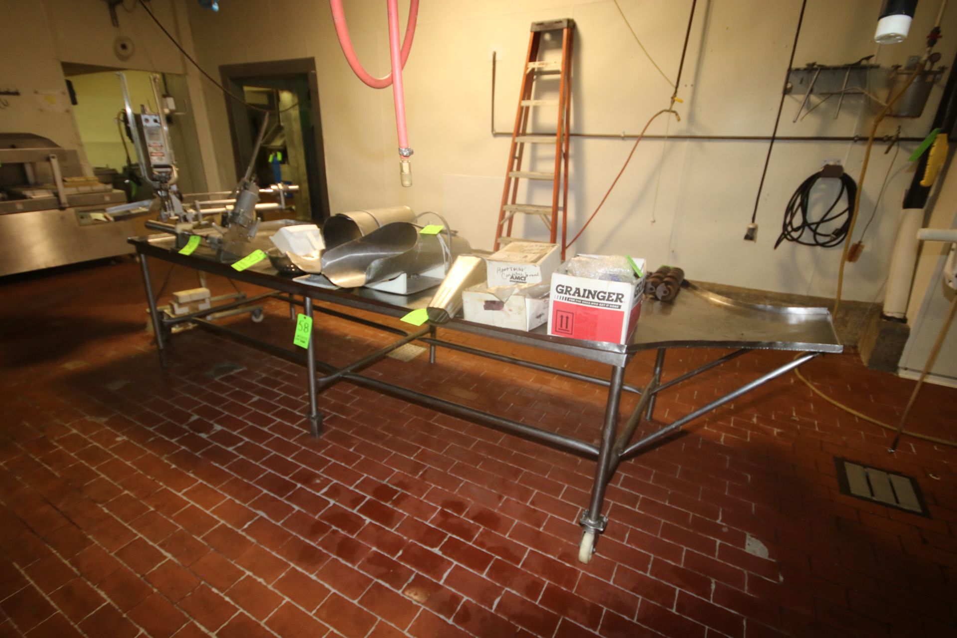 S/S Table, Overall Dims.: Aprox.: 120" L x 46-1/2" W x 33-1/2" H (Located on 1st Floor--McKees - Image 2 of 4