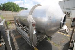 Jacob & Schmidt 5,000 lbs. S/S Tumbler, S/N TU5-487-1B, Aprox. 48" Dia. x 172" L Tumbler, with