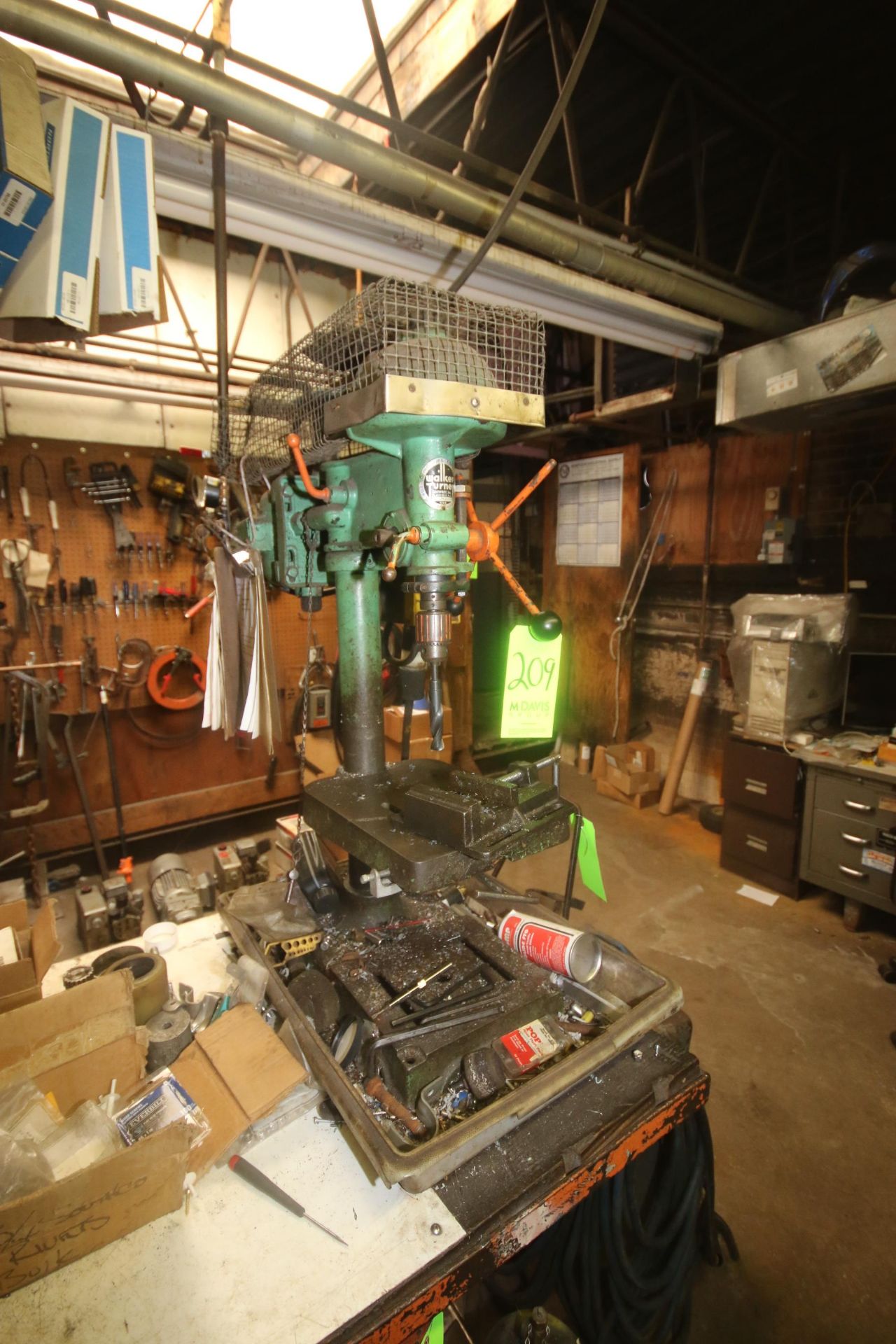 Walker-Turner Table Top Drill, S/N 1944, with Working Table & Vise (Located on 2nd Floor--McKees - Image 3 of 4