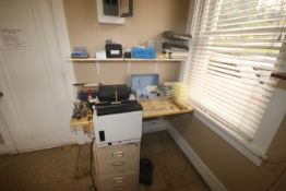 Lot of Assorted Lab Equipment, Includes S/S Weighs, Test Tube Racks, Triple Beam Scale, Glassware,