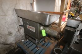 Hobart Meat Grinder, with Aprox. 6" Dia. Discharge, with S/S Infeed Chute (Located in Rear Garage--