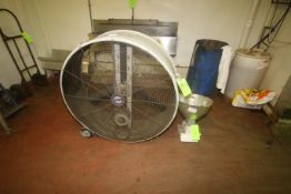 Lasko Floor Drum Fan, Type 9X, M/N 3244, 120 Volts, with NEW Light Fixture with Bulb (Located on 1st