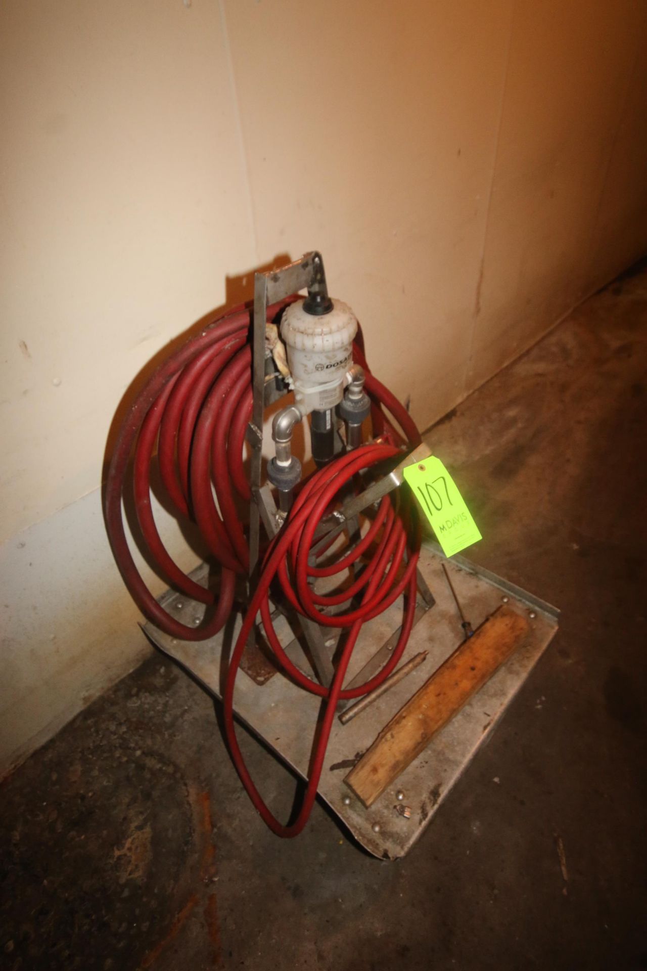 Dosatron Water Valve, Mounted on S/S Cart, with Hoses (Located on Basement Floor--McKees Rocks, - Image 2 of 3