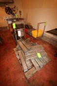 (2) S/S Carts with Assorted Plastic Totes, with (1) Pallet of S/S Molds (Located on 2nd Floor--