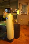 EcoLab Water Softener Tank, with Top Mounted EcoLab Meter, Vessel Dims.: Aprox. 65" Tall x 17" Dia.,