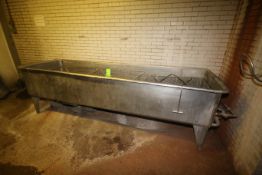 S/S COP Tank, with (3) S/S Wire Clean Baskets, Overall Tank Dims.: Aprox. 126" L x 391' W x 39" H,