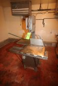 Hobart S/S Band Saw, with S/S Product Table (NOTE: Missing Blade) (Located on 2nd Floor--McKees