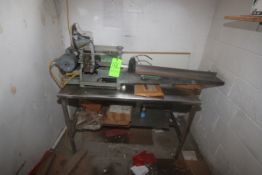 Tipper Tie Press, Mounted on S/S Table (Located in Rear Garage--McKees Rocks, PA) (Rigging, Handling