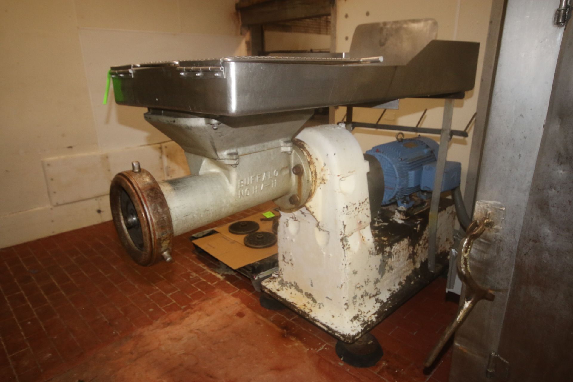 Buffalo Meat Grinder, M/N NO HV-11, Crown Triton 40 HP Motor, with Aprox. 10" Dia. Discharge, 1480 / - Image 15 of 25