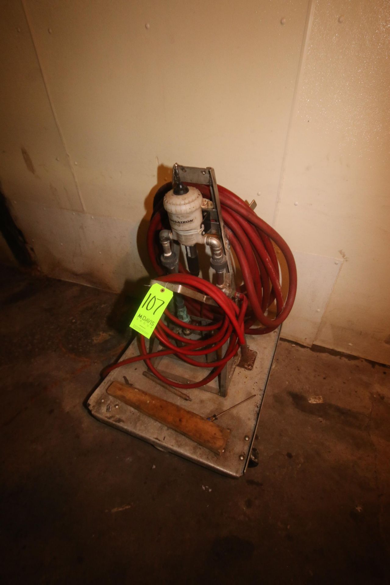 Dosatron Water Valve, Mounted on S/S Cart, with Hoses (Located on Basement Floor--McKees Rocks, - Image 3 of 3