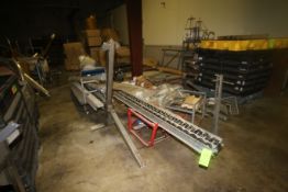 Lot of Assorted Insulation, with Sections of Small Profile Roller Conveyor, Shelving, Hydraulic