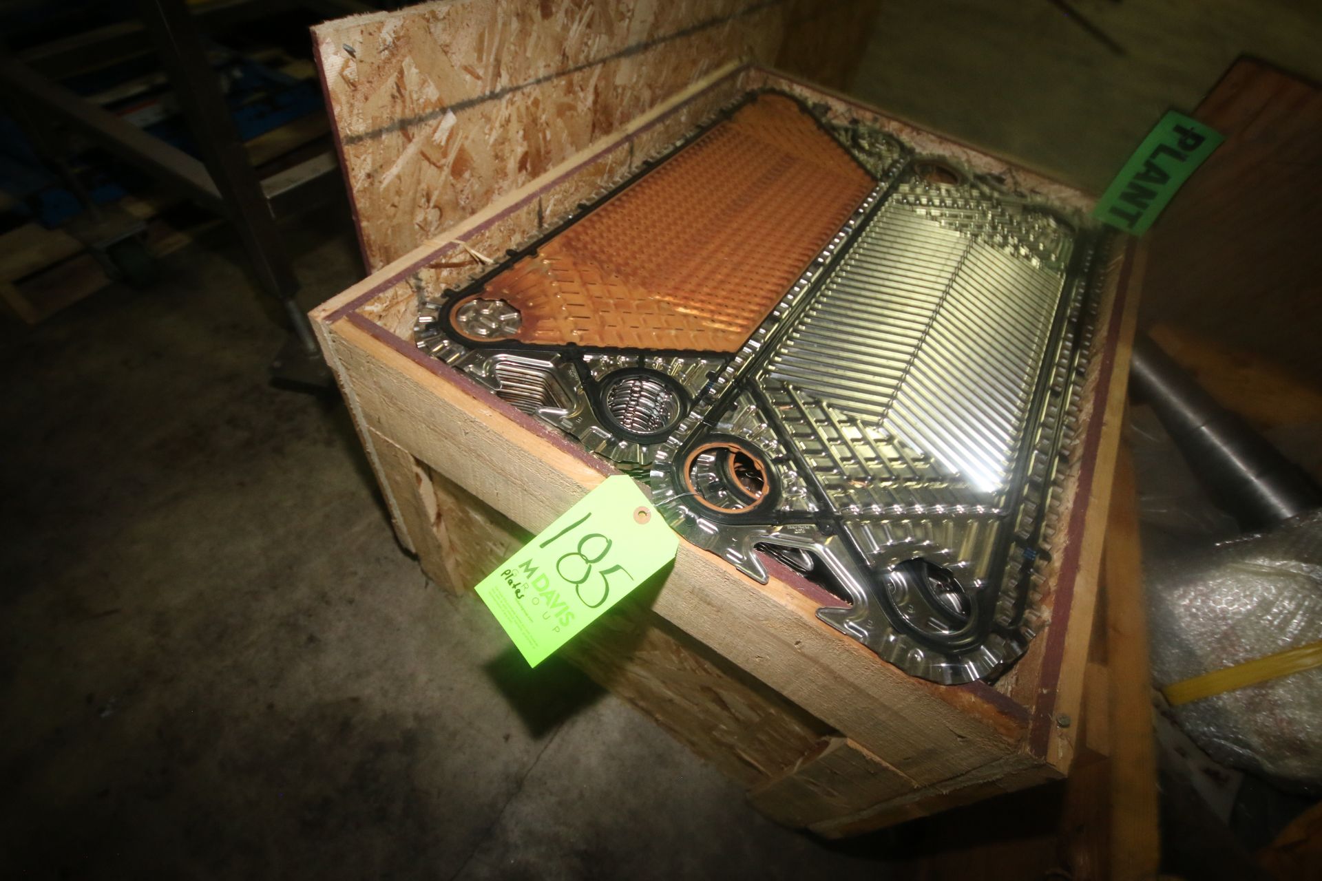 S/S Plates, Overall Dims.: Aprox. 34" L x 12" W, Located in Crate (LOCATED IN WINNSBORO, TX) (