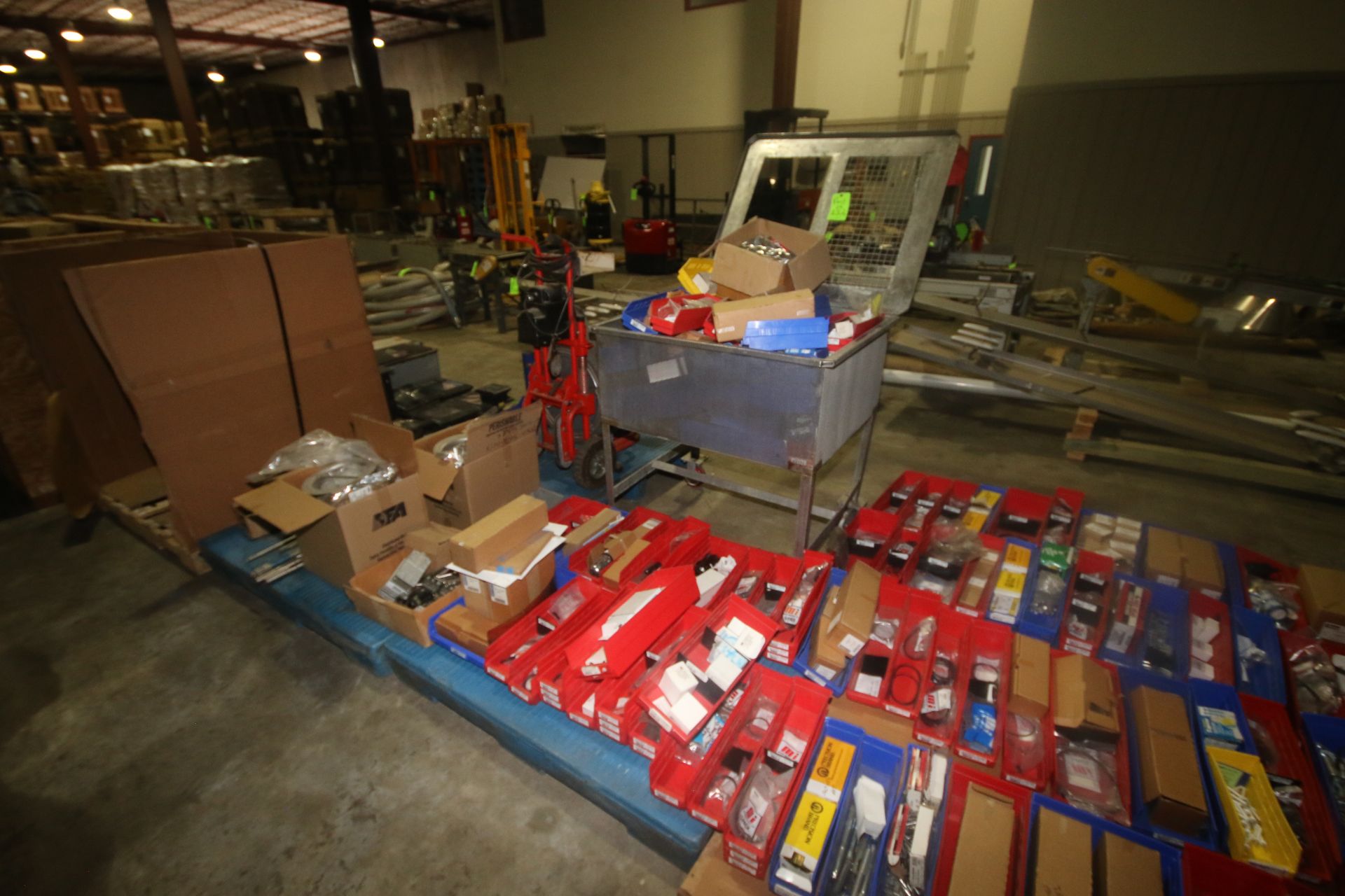 Large Assortement of Maintenance Shop Parts Bins with Contents, Including Hardware, Springs, S/S - Image 2 of 16